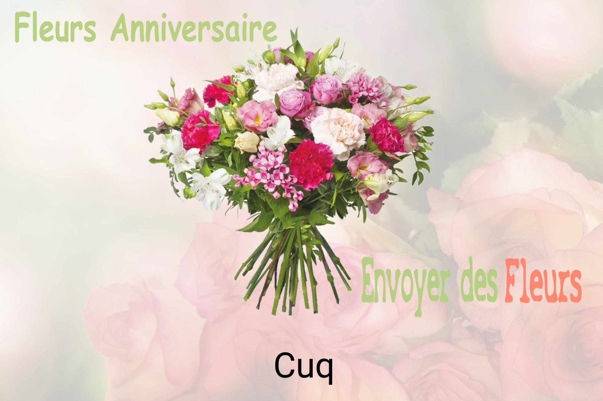Bouquet de fleurs d’anniversaire livré à Cuq
