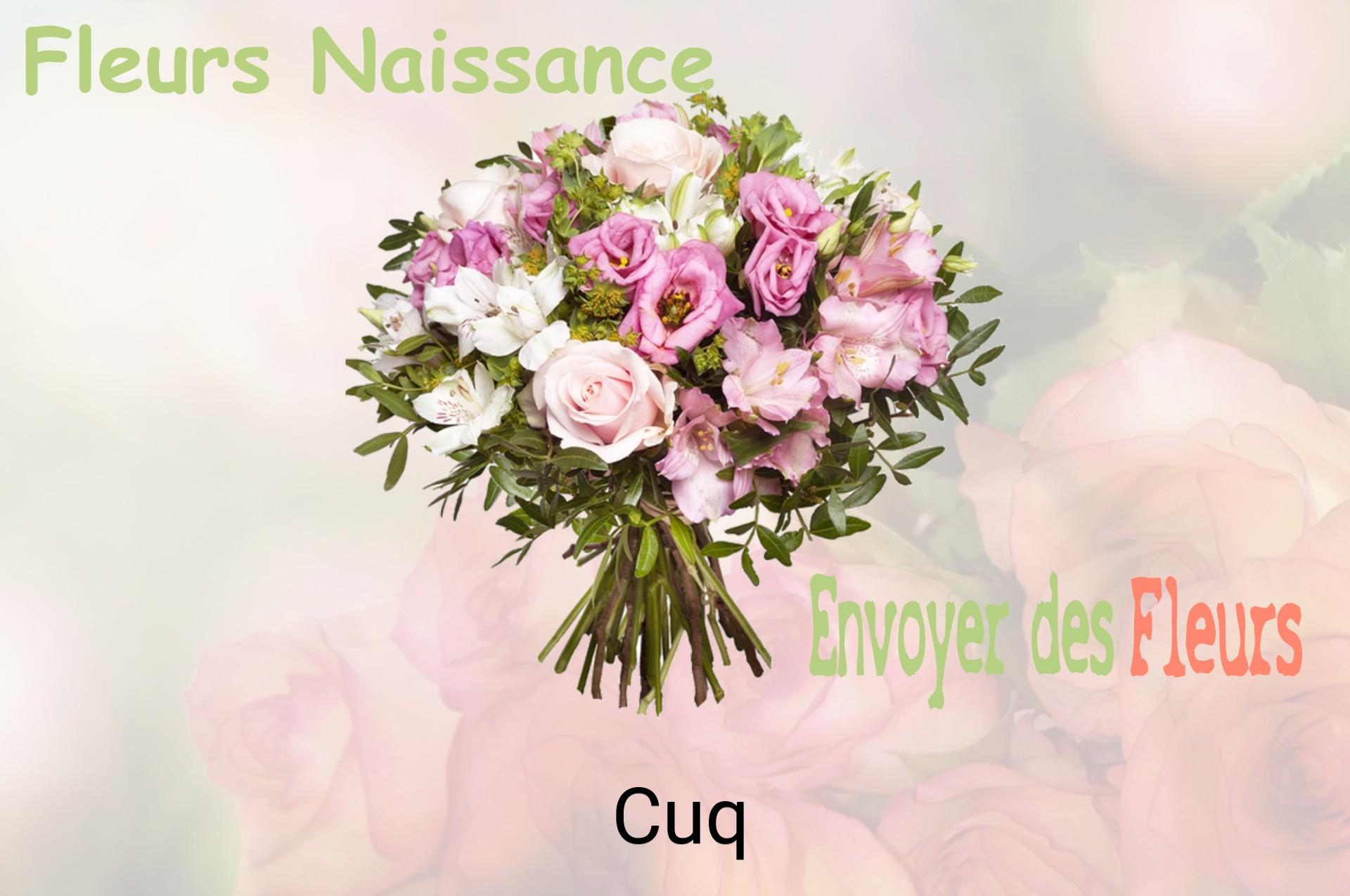 Bouquet de fleurs de naissance livré à Cuq
